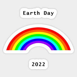 Earth Day 2022 Rainbow Sticker